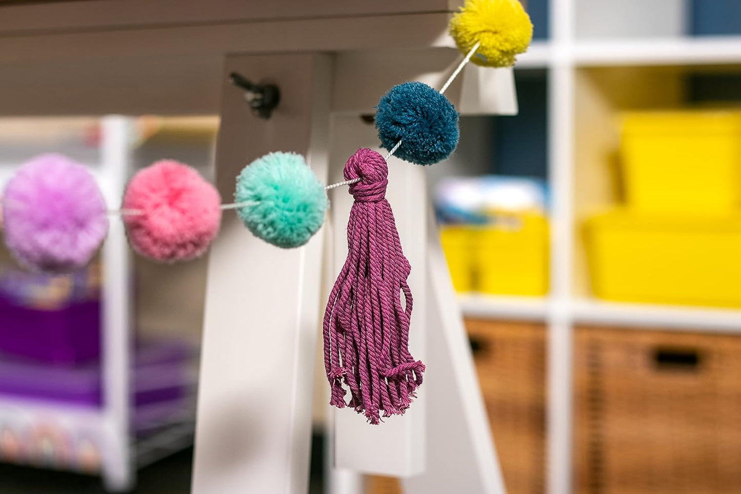 Oh Happy Day Pom-Poms and Tassels Garland