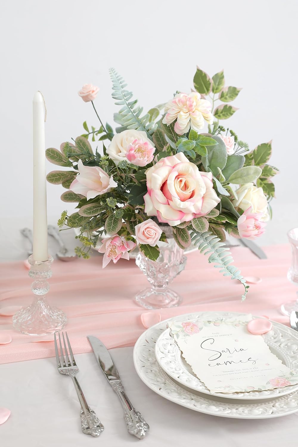 Serra Flora Artificial Greenery Spray Box Set(Pack of 48pcs) with 7 Kinds of DIY Wedding Bouquet Filler Table Centerpieces and Floral Arrangement