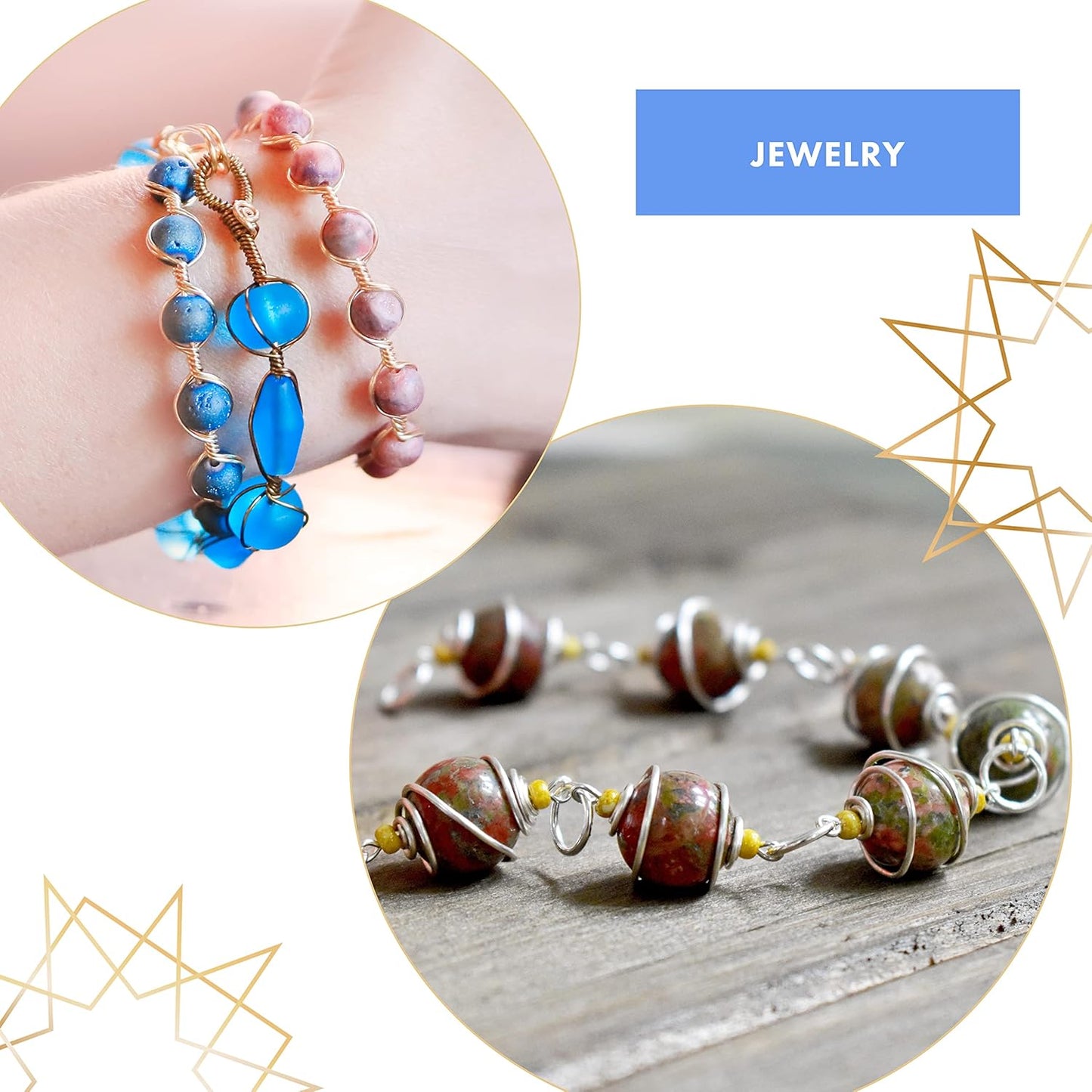 Beadalon ColourCraft Wire, 20 Gauge, Gold Color Silver Plated, 15 yd Spool