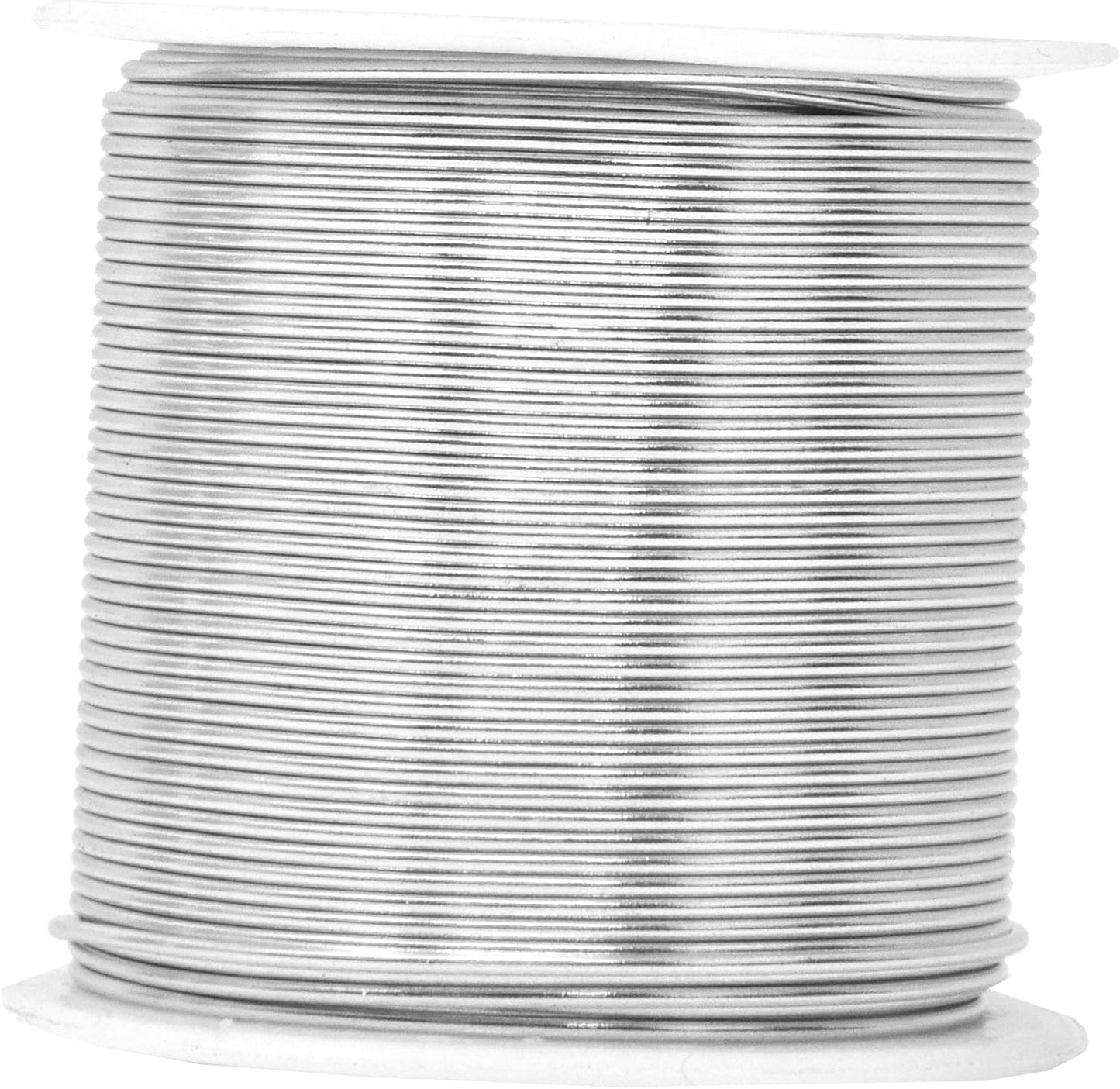 Mandala Crafts 18 Gauge Anodized Aluminum Craft Wire for Jewelry Making - 450 FT Colored Flexible Silver Copper Tone Wire - Bendable for Bonsai Armature Crafting Sculpting