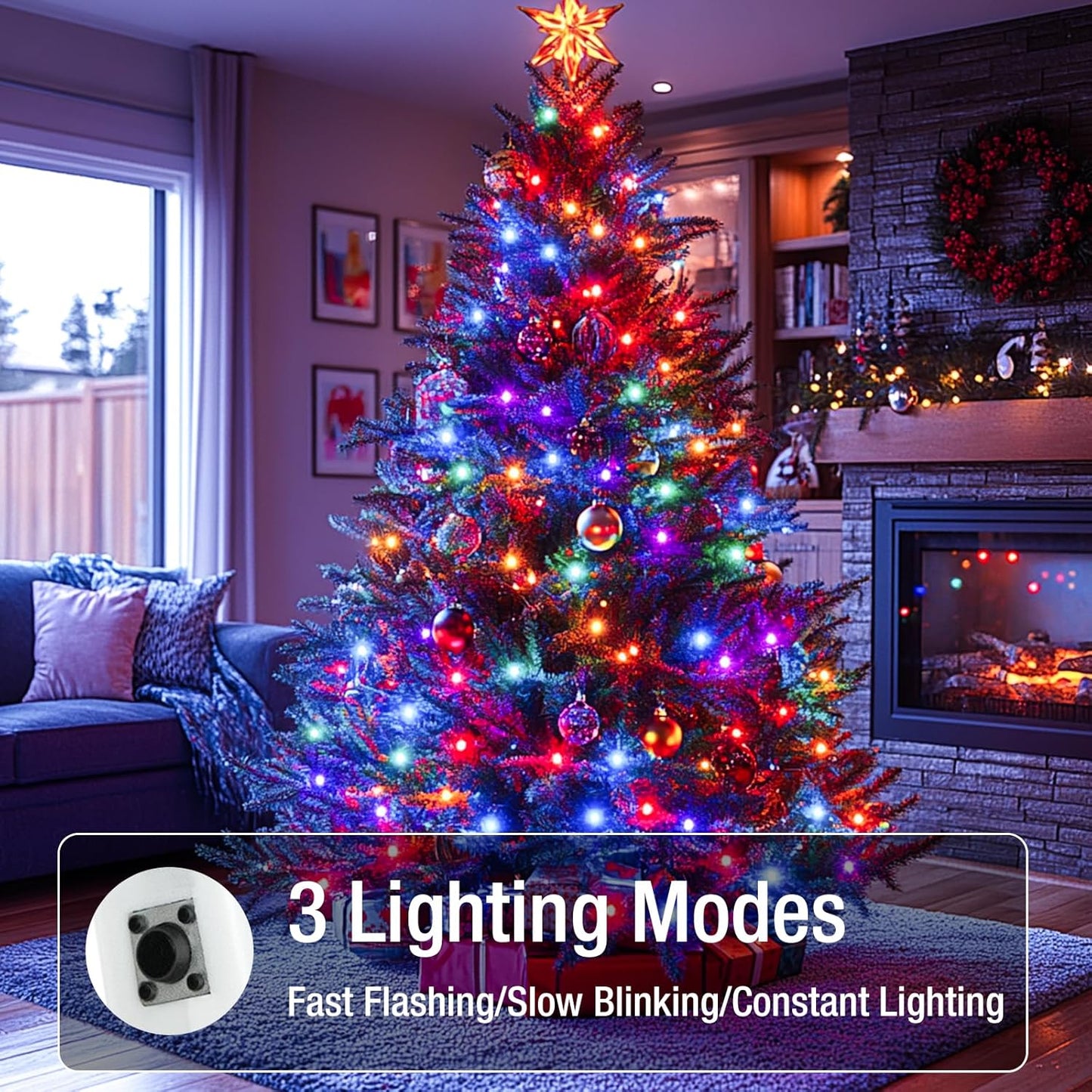 6 Pack Fairy Lights Battery Operated - 7ft 20 Led Twinkle Lights 3 Modes, Multi-Colored Bulk Mini String Lights Waterproof for Mason Jars Vases DIY Party Wedding Decoration Christmas