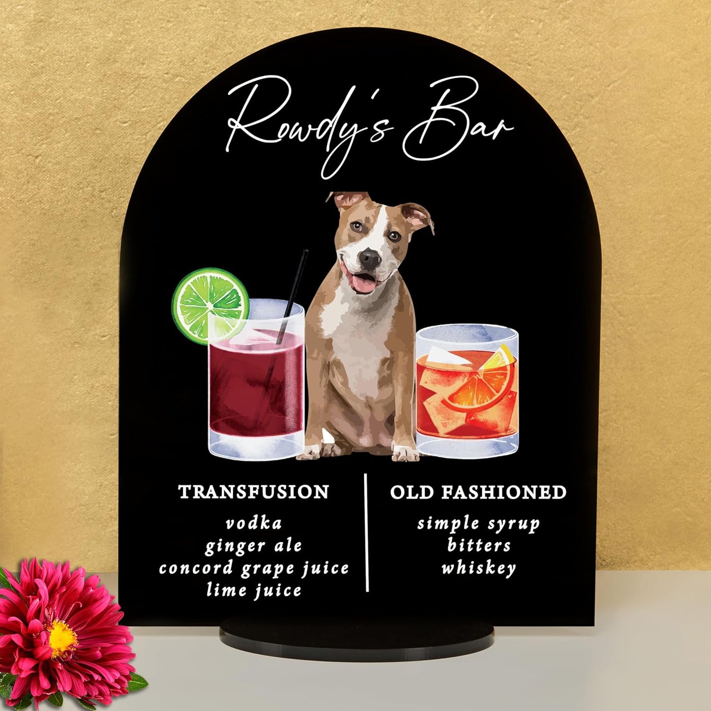 Pet Signature Drink Wedding Signs