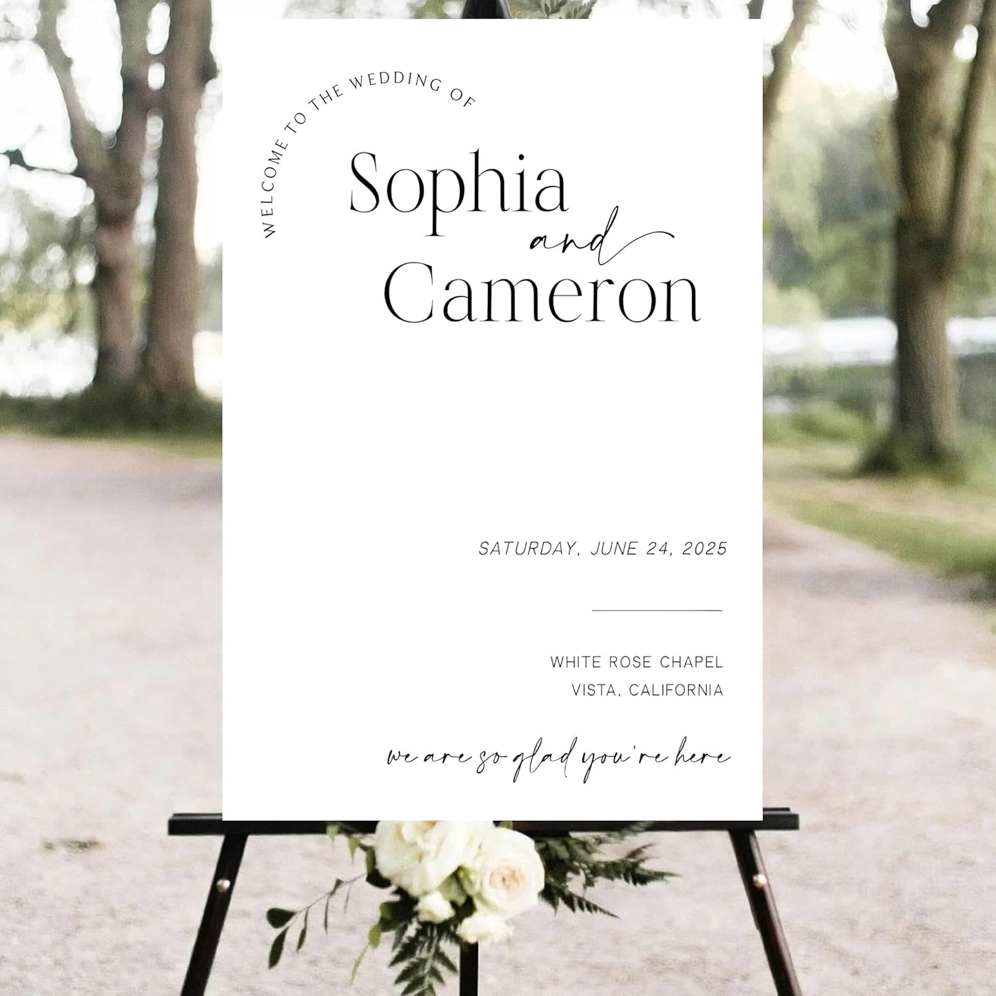 Editable Wedding Welcome Sign, Welcome To Our Wedding Sign, Modern Minimalist Wedding Sign, Printable Template, Instant Downloadpersonalized Wedding Welcome Sign, Welcome To Our Wedding Sign,