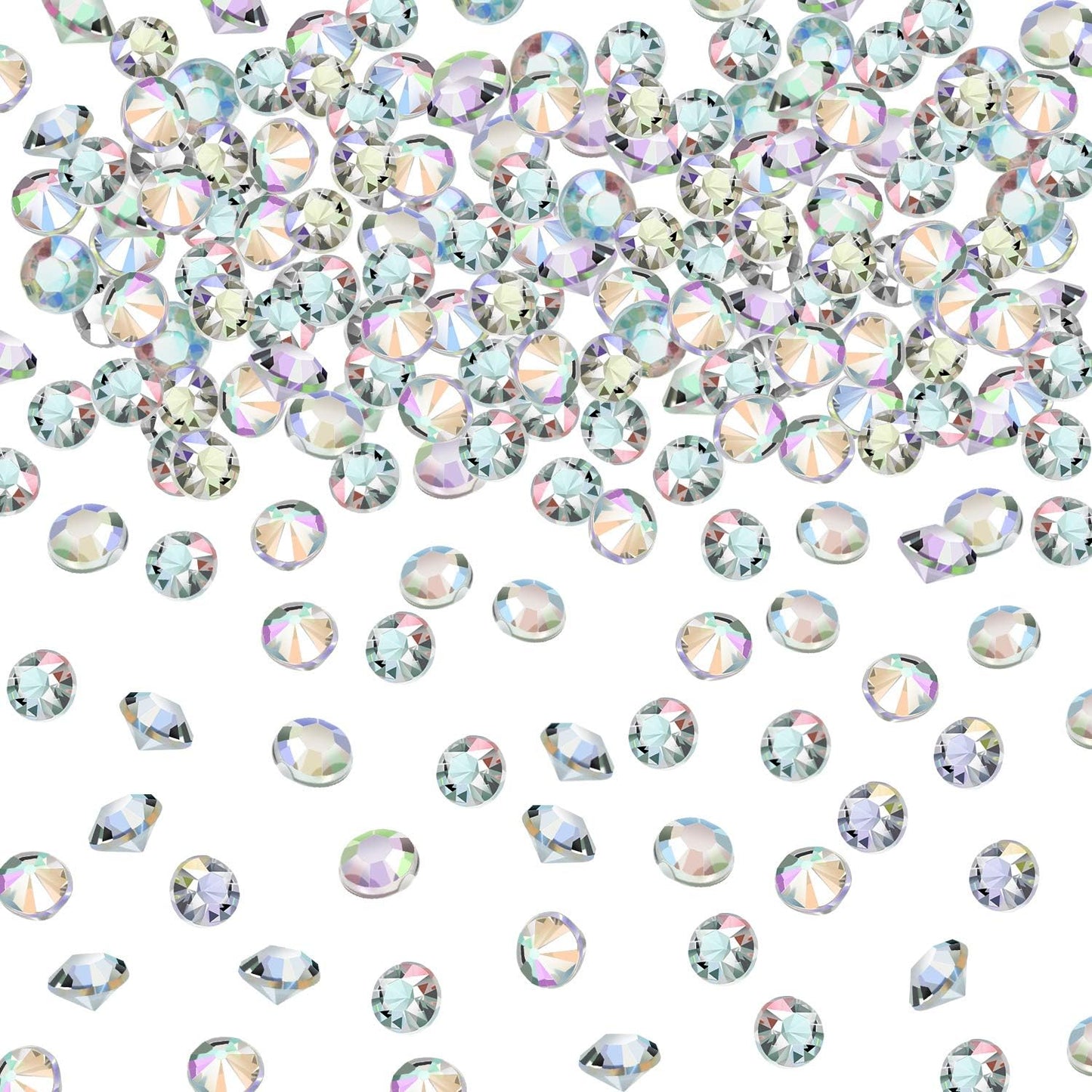 10000 Clear Wedding Table Scatter Crystals Acrylic Diamonds Rhinestones for Table Centerpiece Decorations Bridal Shower Decorations Vase Beads(4.5 mm,Crystal AB)