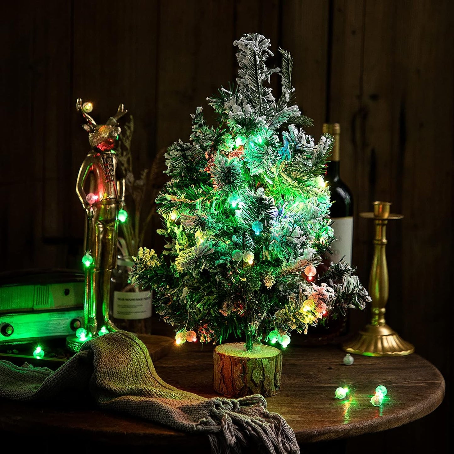 Aogist 100pcs Mini Lights,Long Standby Time Waterproof LED Balloon Light,Battery Powered,Ball Lamp for Balloon Paper Lantern Birthday Party Christmas Halloween (Multi-Colored, 100 PCS-Hook)