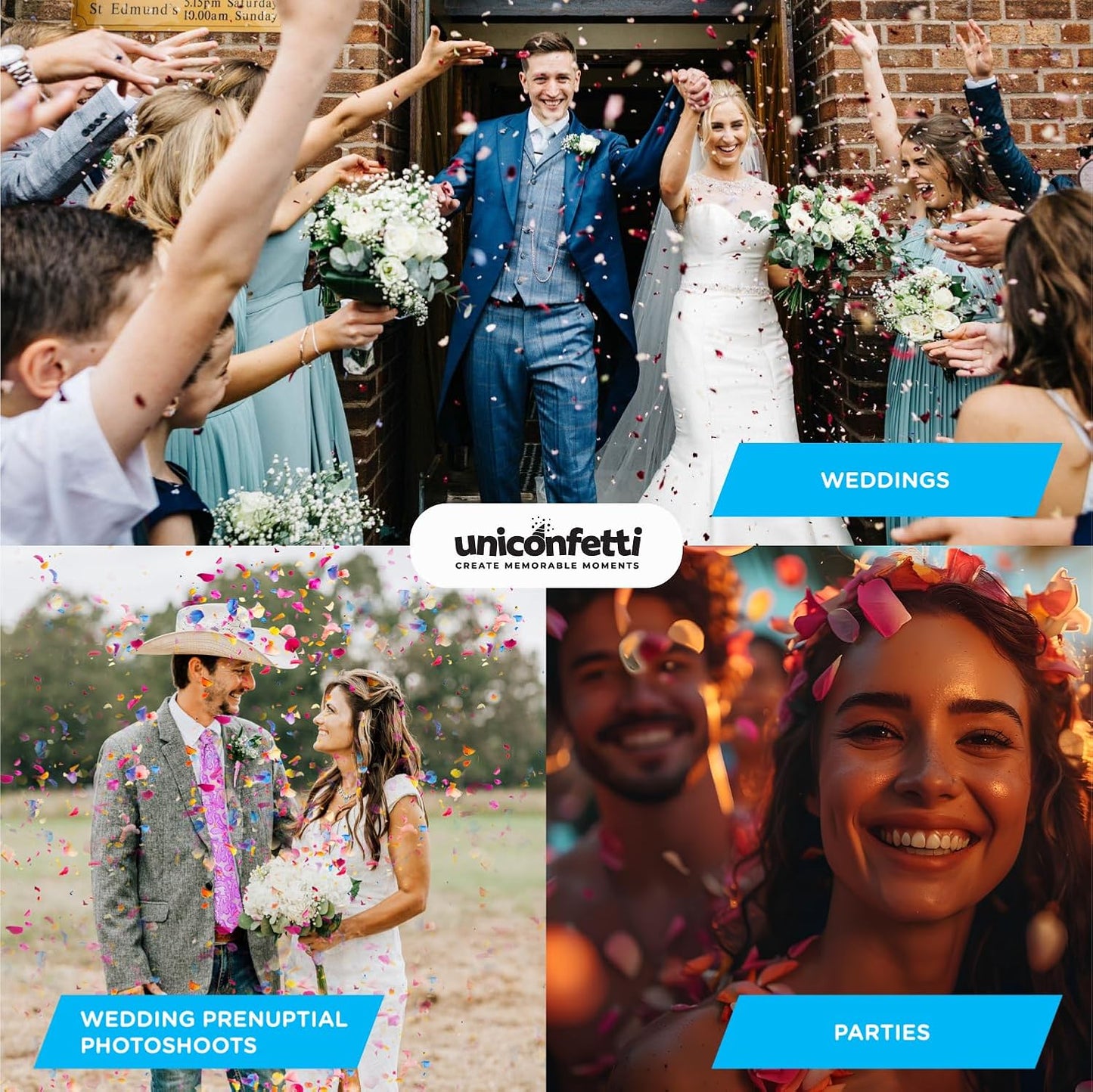 Dried Flower Red Rose Biodegradable Confetti - Real Flower Petals for Weddings, Flower Girl Toss, Wedding Send Off Ideas, Party Table Decoration | Boxed - 8oz (0.5lbs)