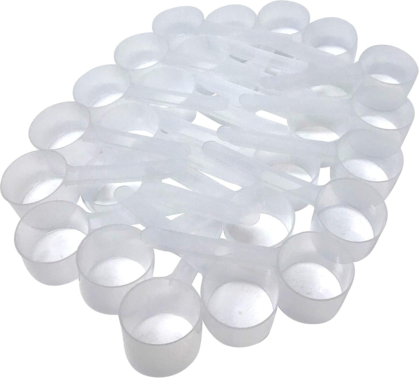 39 mL (8 Teaspoon | 1.32 Oz. | 2.63 Tablespoon) Long Handle Scoop for Measuring Coffee, Pet Food, Grains, Protein, Spices and Other Dry Goods (Pack of 100)