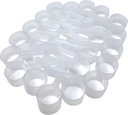 39 mL (8 Teaspoon | 1.32 Oz. | 2.63 Tablespoon) Long Handle Scoop for Measuring Coffee, Pet Food, Grains, Protein, Spices and Other Dry Goods (Pack of 100)