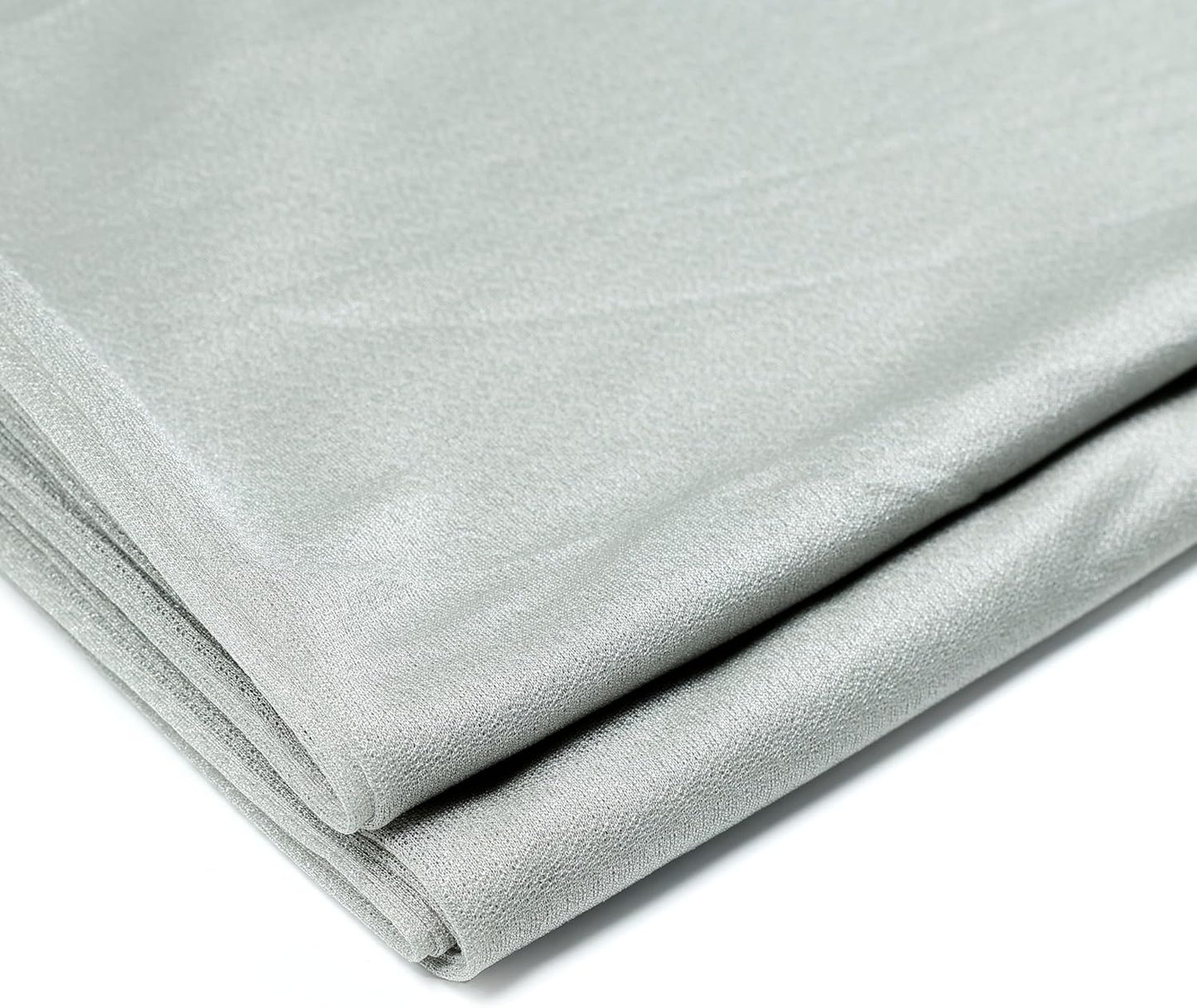 VDS Pack of 2 Panel (30 Inch X 100 Feet) Wedding Arch Draping Fabric Sheer Chiffon Fabric Drapery for Wedding Ceremony Reception Swag Backdrop Canopy Chuppah ARBO Altars Decoration (Grey)