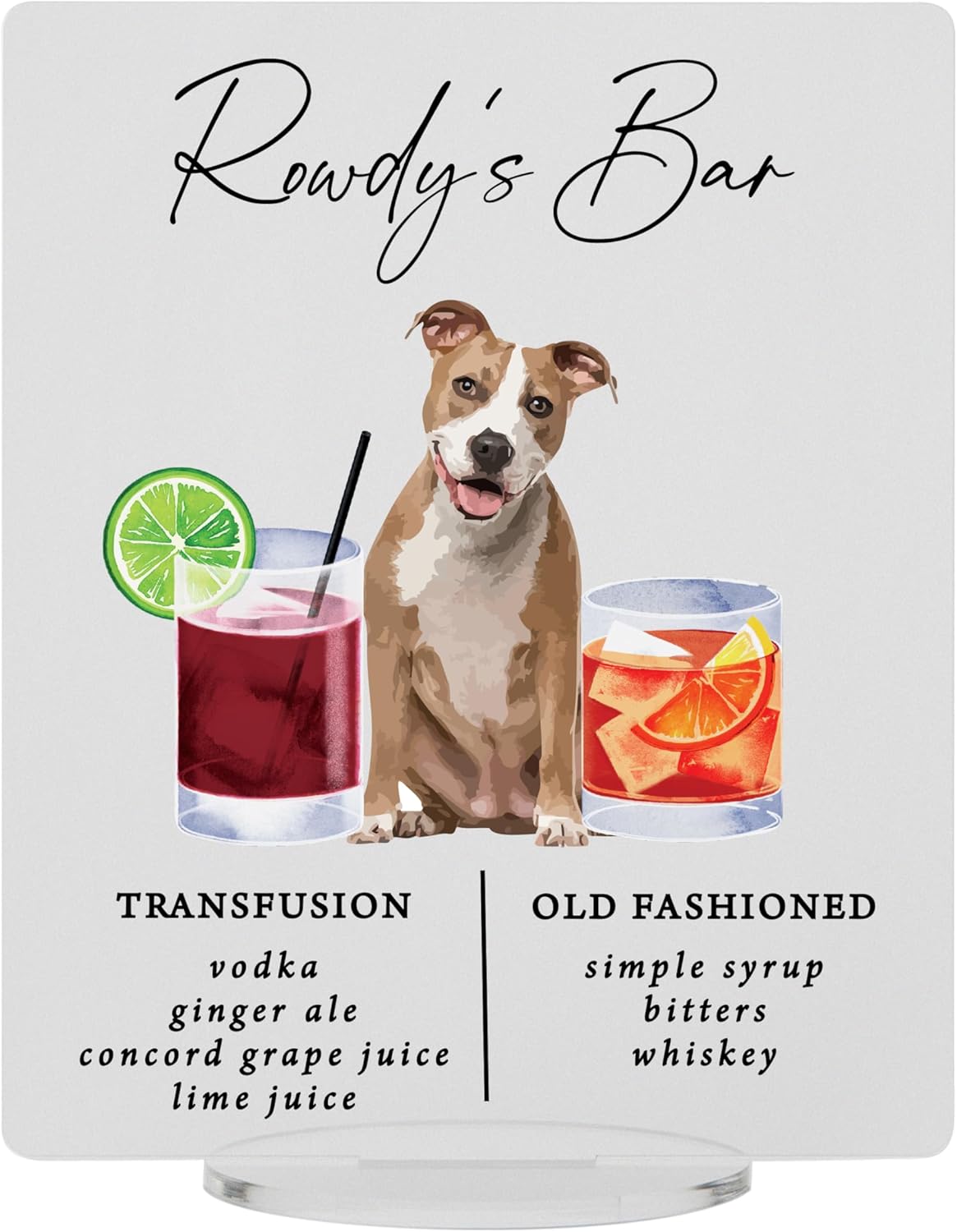 Pet Signature Drink Wedding Signs