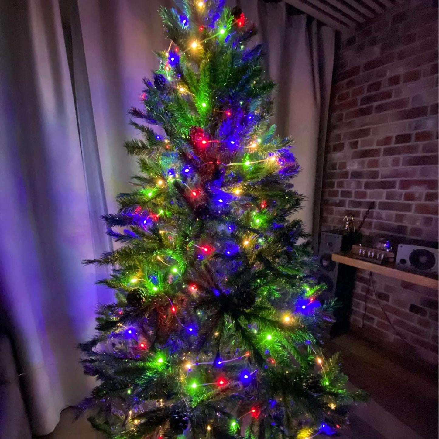 66Ft 200LED Christmas Fairy Lights Plug in, Waterproof String Lights Outdoor & Indoor 8 Modes with Timer, Bedroom Decor Twinkle Lights for Girl's Room Garden Party Christmas Decorations (Multicolor)