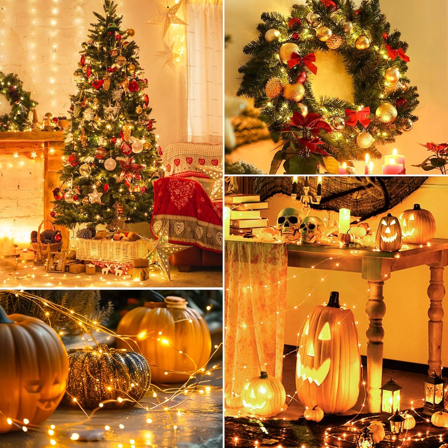 btfarm 10 Pack Fairy Lights Battery Operated with Timer, 10FT 30LED Twinkle Lights Waterproof, Copper Wire Christmas String Lights Battery Powered for Indoor Outdoor Wedding Party Holiday Decorations