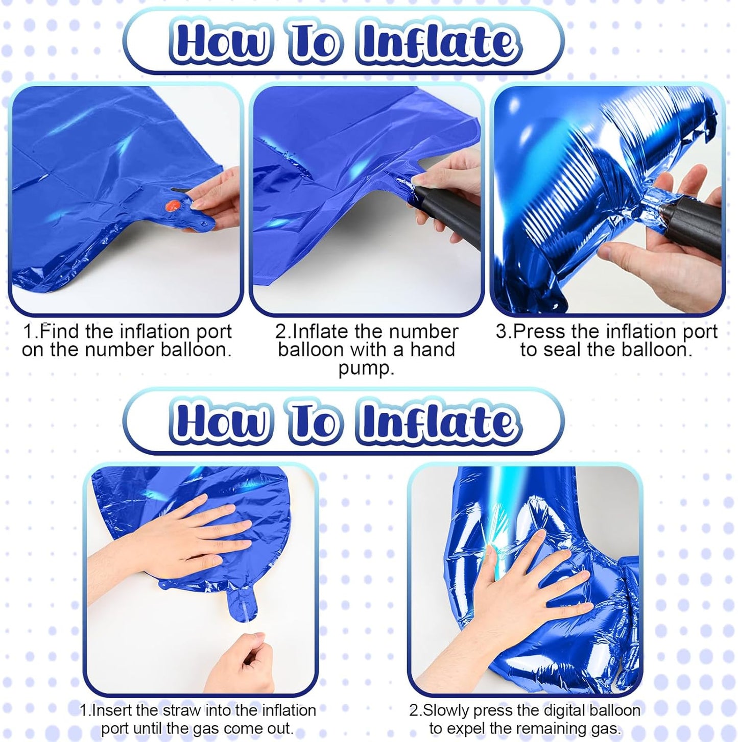 Navy Blue Number Balloons 6, 40inch Large Dark Royal Blue Digital 6 Foil Mylar Helium Balloon for Boys, Self Inflating Number Balloons 0-9 for Men Women Birthday Party Anniversary Decorations