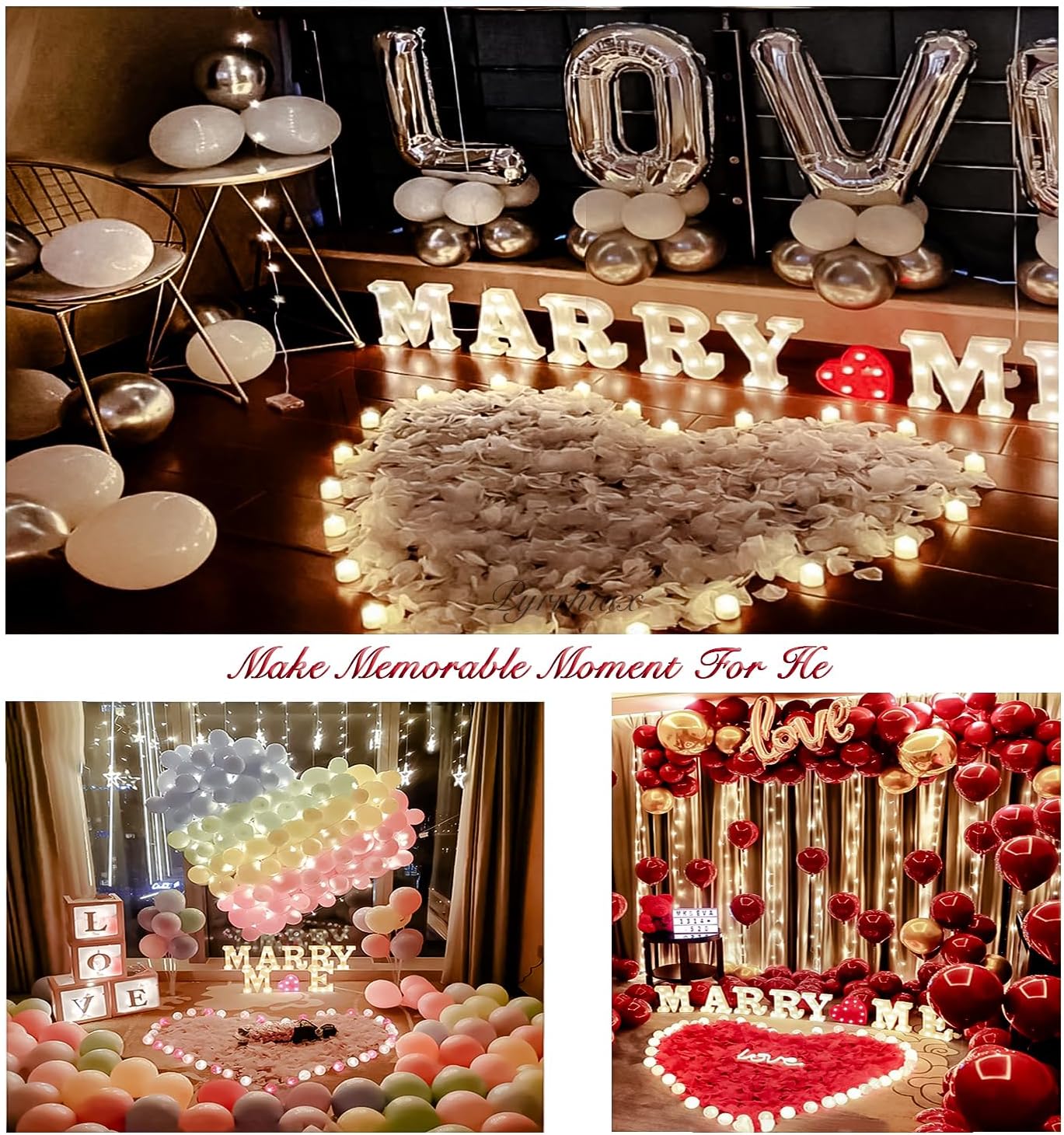 1000Pieces Rose Petals, Artificial Flower Petals Fake Rose Petals for Romantic Night,Wedding,Proposal Anniversary Flower Decorations (Rose Red)