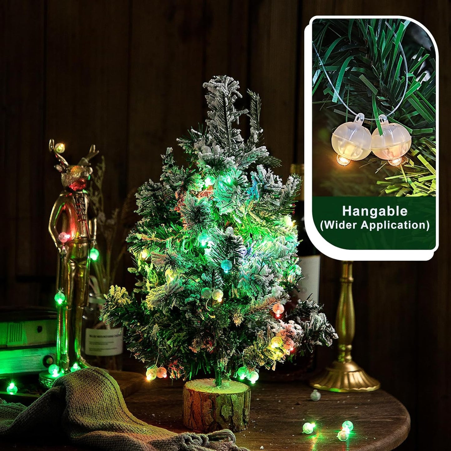 50PCs Mini Led Lights, Flash Led Balloons Light for Party Decorations Neon Party Lights for Paper Lantern Easter Eggs Birthday Party Wedding Halloween Christmas Decoration-Blinking Warm White