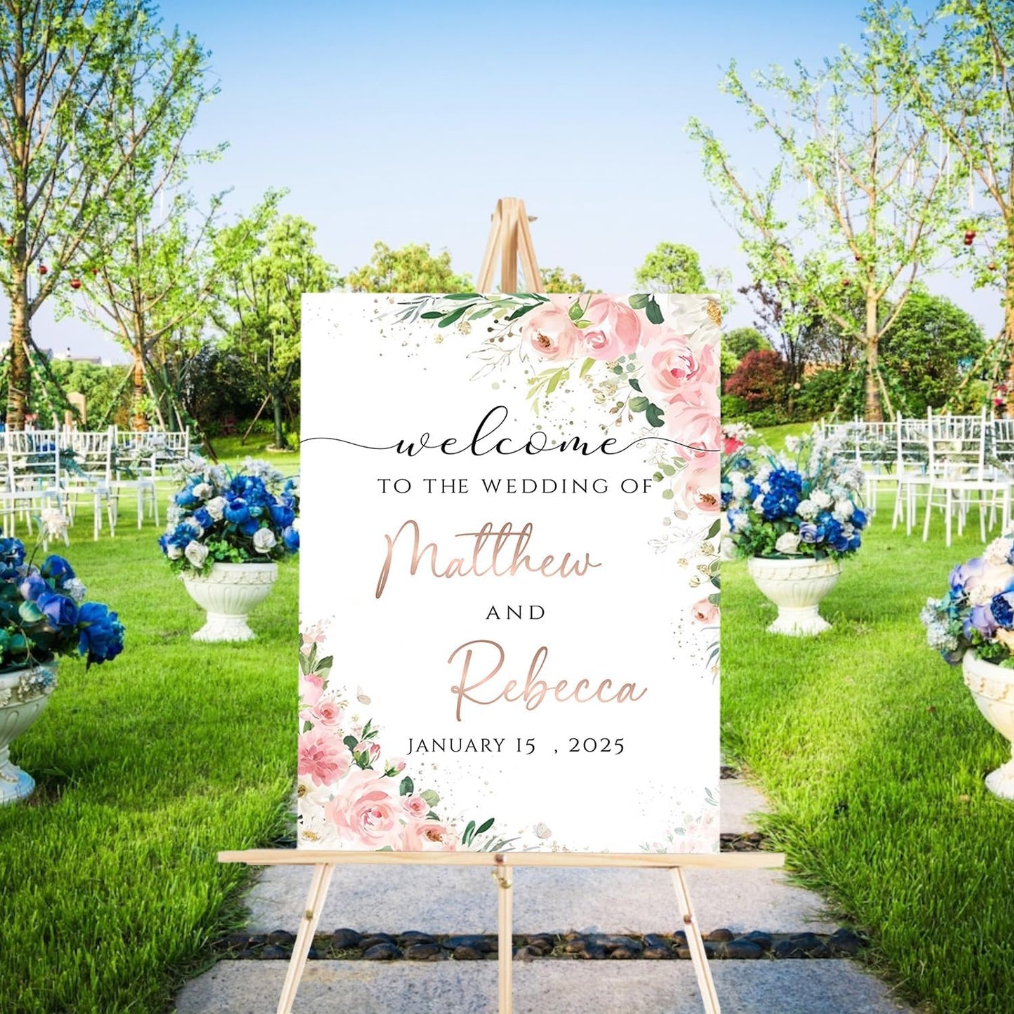 Welcome To Our Wedding Sign, Wedding Decorative Signage, Wedding Memorial Table Sign, Wedding Shower Sign, Wedding Signs For Ceremony And Reception