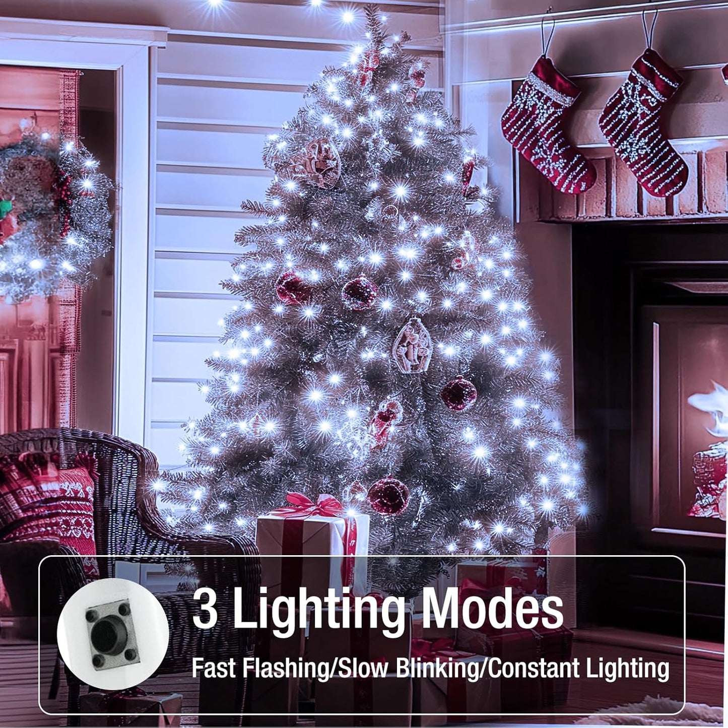 12 Pack Fairy Lights Battery Operated - 7ft 20 Led Twinkle Lights 3 Modes, Bulk Mini String Lights Waterproof for Mason Jars Vases DIY Party Wedding Decoration Christmas -Cool White