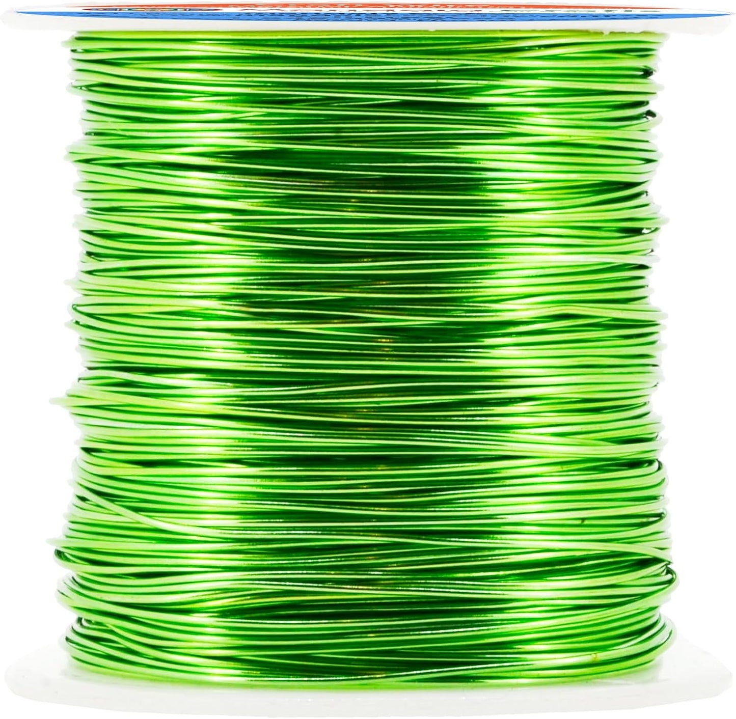 Mandala Crafts 20 Gauge Anodized Aluminum Craft Wire for Jewelry Making - 100 FT Colored Flexible Lime Green Wire - Bendable for Bonsai Armature Crafting Sculpting