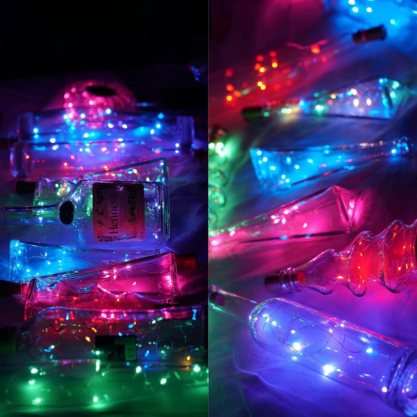 Bottle Lights 12 Pack 20 LEDs Cork Lights for Wine Bottles Battery (Included) Powered Fairy Mini String Lights for DIY Jar Lighting Indoor Bedroom Party Wedding Christmas Halloween Decor (6 Colors)
