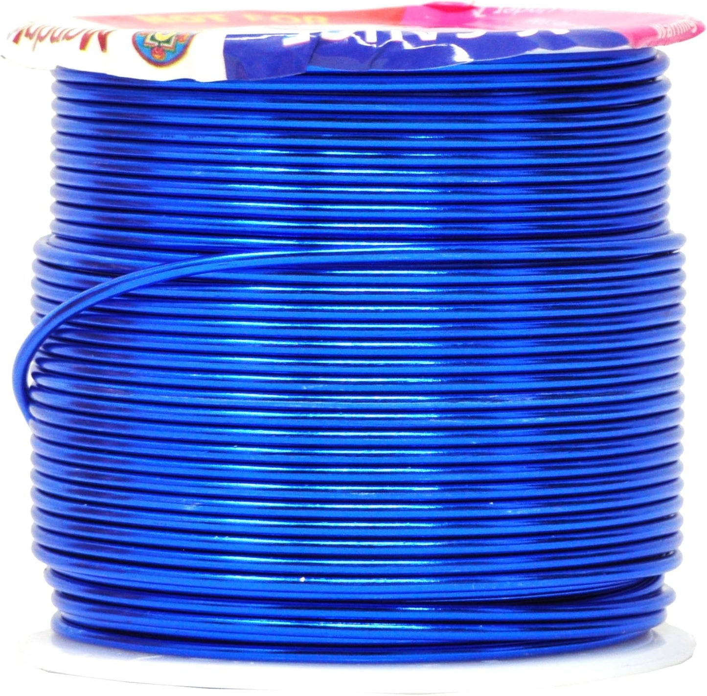 Mandala Crafts 16 Gauge Anodized Aluminum Craft Wire for Jewelry Making – 390 FT Colored Flexible Silver Copper True Blue Brown Red Kelly Green Wire - Bendable for Bonsai Armature Crafting Sculpting