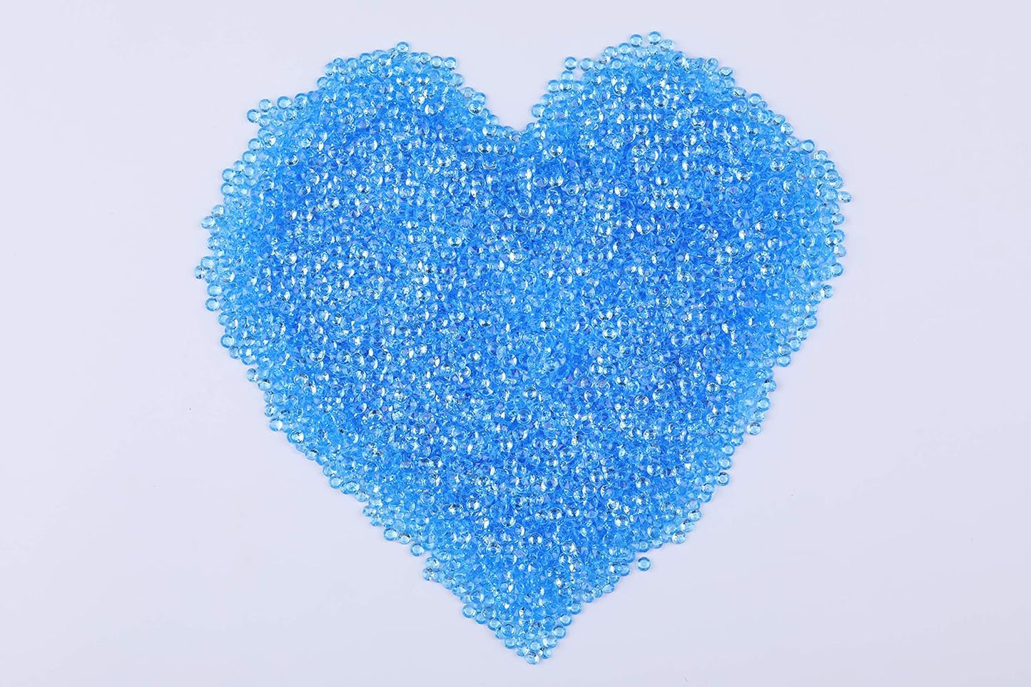 10000 pcs/Pack Wedding Table Scatter Confetti Crystals Acrylic Diamonds Vase Fillers 4.5 mm Rhinestones for Wedding, Bridal Shower, Vase Beads Decorations (Light Blue)