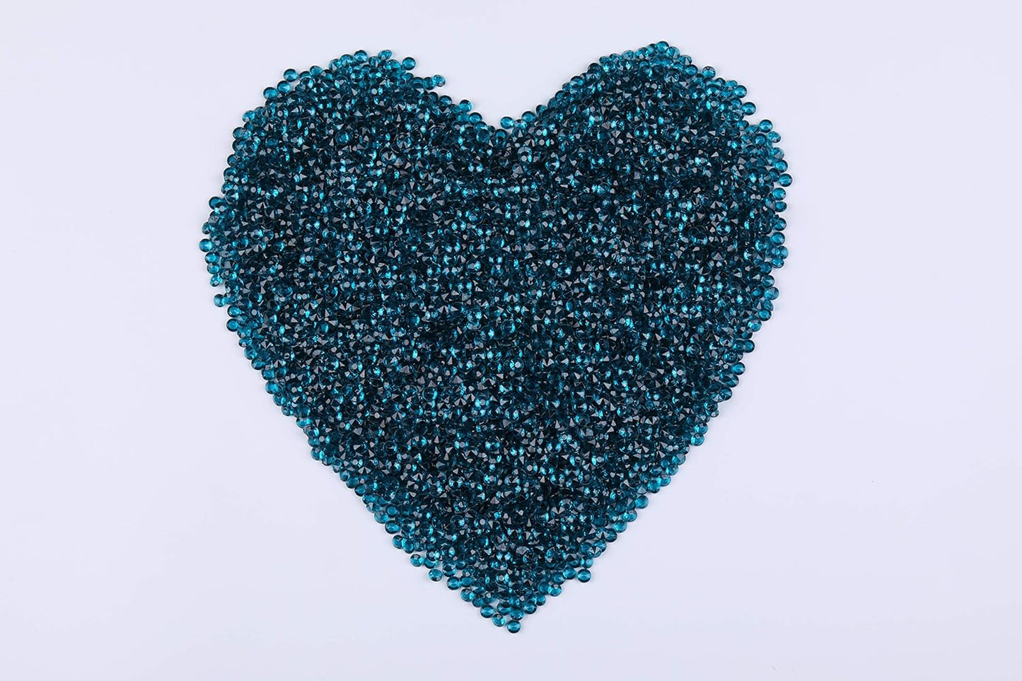 10000 pcs/Pack Wedding Table Scatter Confetti Crystals Acrylic Diamonds Vase Fillers 4.5 mm Rhinestones for Wedding, Bridal Shower, Vase Beads Decorations (Turquoise)