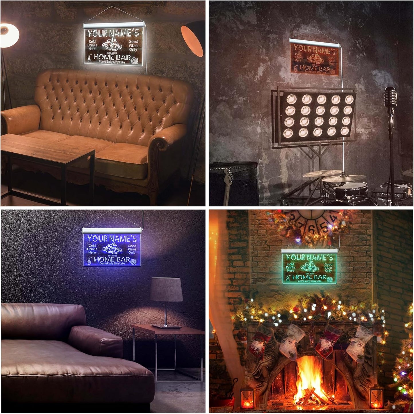 ADVPRO Personalized Your Name Custom Home Bar Beer Established Year Single Color LED Neon Sign 24 x 16 Inches st4s64-p11-tm-y