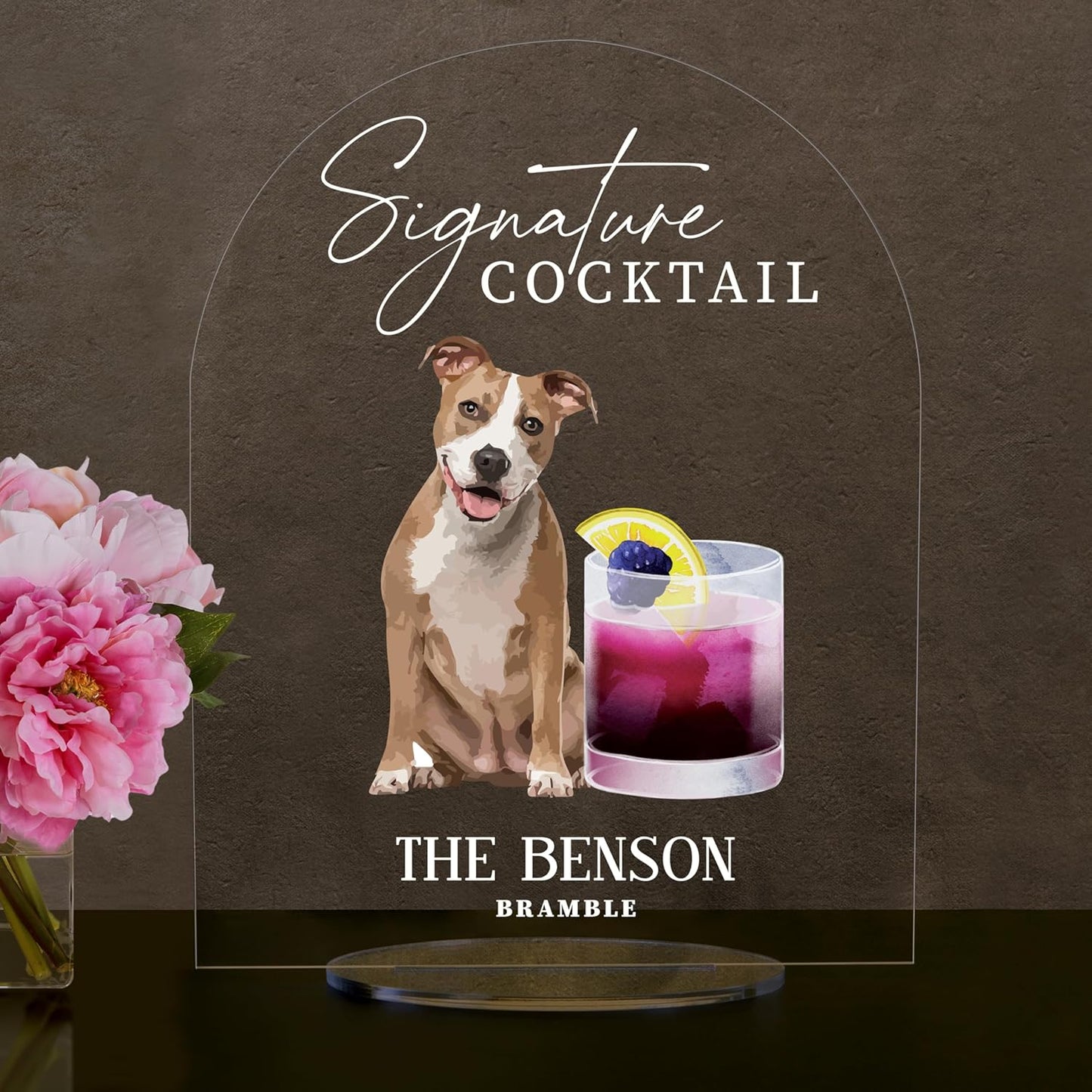 Pet Signature Drink Wedding Signs