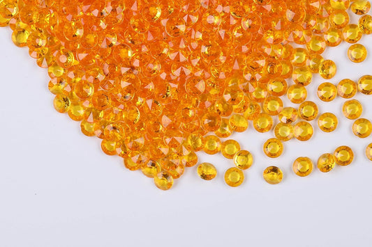 1000pcs/ Pack Wedding Table Acrylic Diamond Scatter Crystals Confetti Acrylic Gems Vase Fillers Rhinestones for Wedding, Bridal Shower, Vase Beads Decorations (12mm, Bisque)