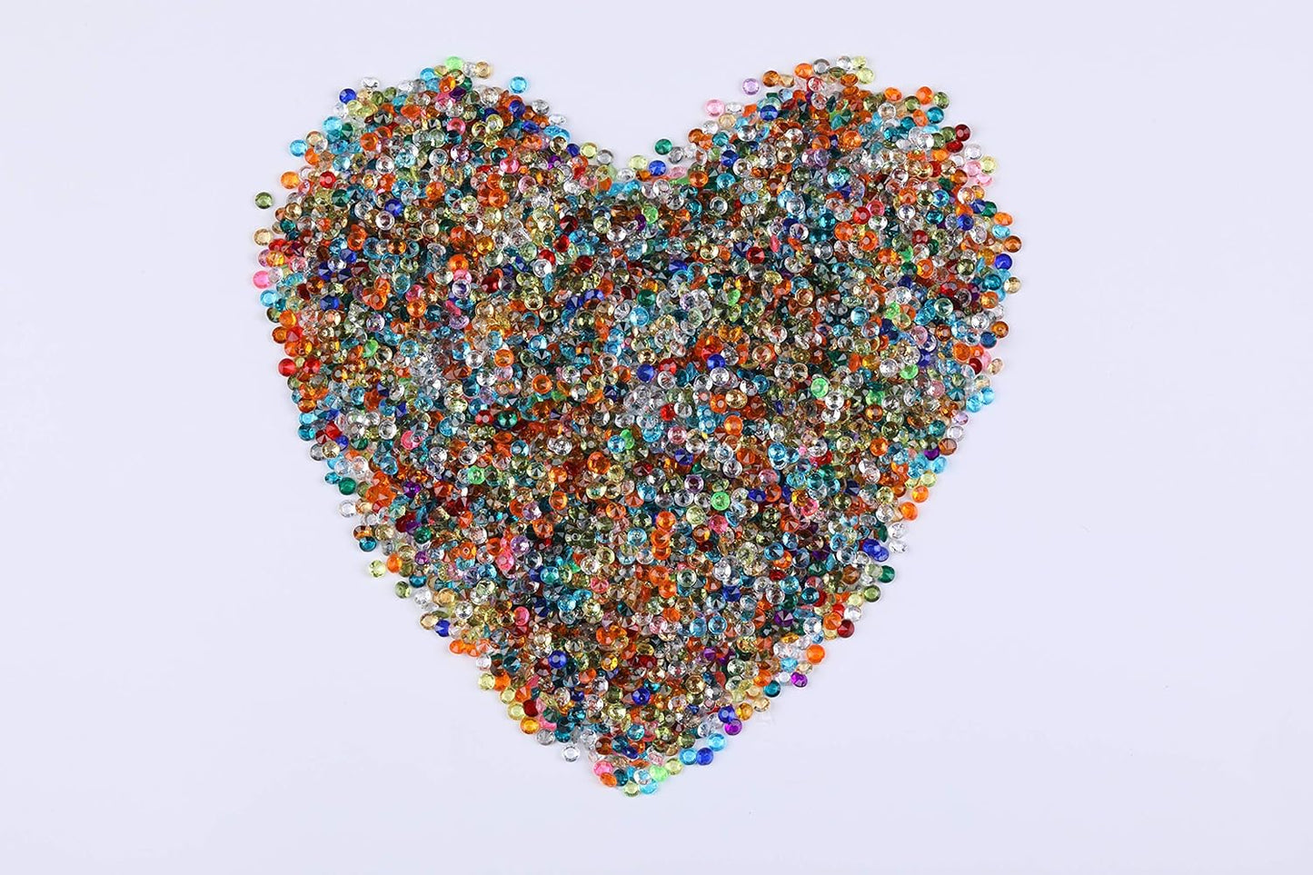 10000 pcs/Pack Wedding Table Scatter Confetti Crystals Acrylic Diamonds Vase Fillers 4.5 mm Rhinestones for Wedding, Bridal Shower, Vase Beads Decorations (Multi-Colored)