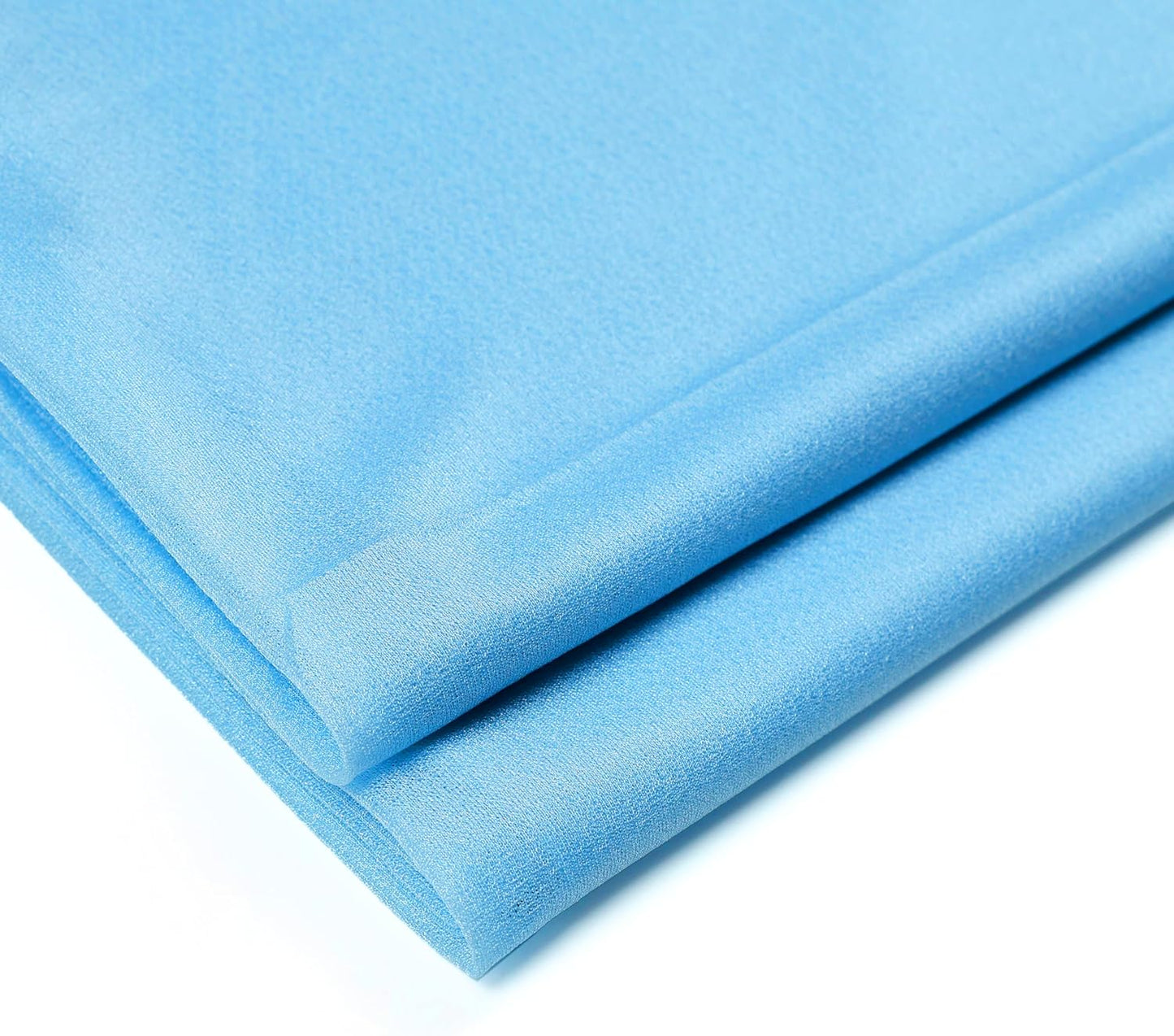 VDS Pack of 2 Panel (30 Inch X 40 Feet) Wedding Arch Draping Fabric Sheer Chiffon Fabric Drapery for Wedding Ceremony Reception Swag Backdrop Canopy Chuppah ARBO Altars Decoration (Turquoise)