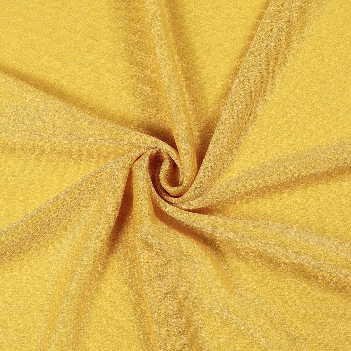 VDS Pack of 1 Panel (30 Inch X 50 Feet) Wedding Arch Draping Fabric Sheer Chiffon Fabric Drapery for Wedding Ceremony Reception Swag Backdrop Canopy Chuppah ARBO Altars Decoration (Gold)