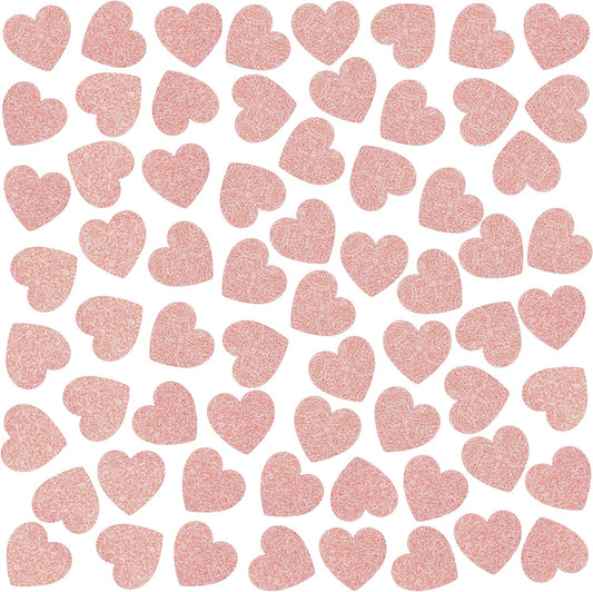 Rose Gold Heart Wedding Party Table Confetti Engagement Anniversary Valentines Day Just Married Birthday Party Sequins Sprinkles Confetti Decorations, 200pc