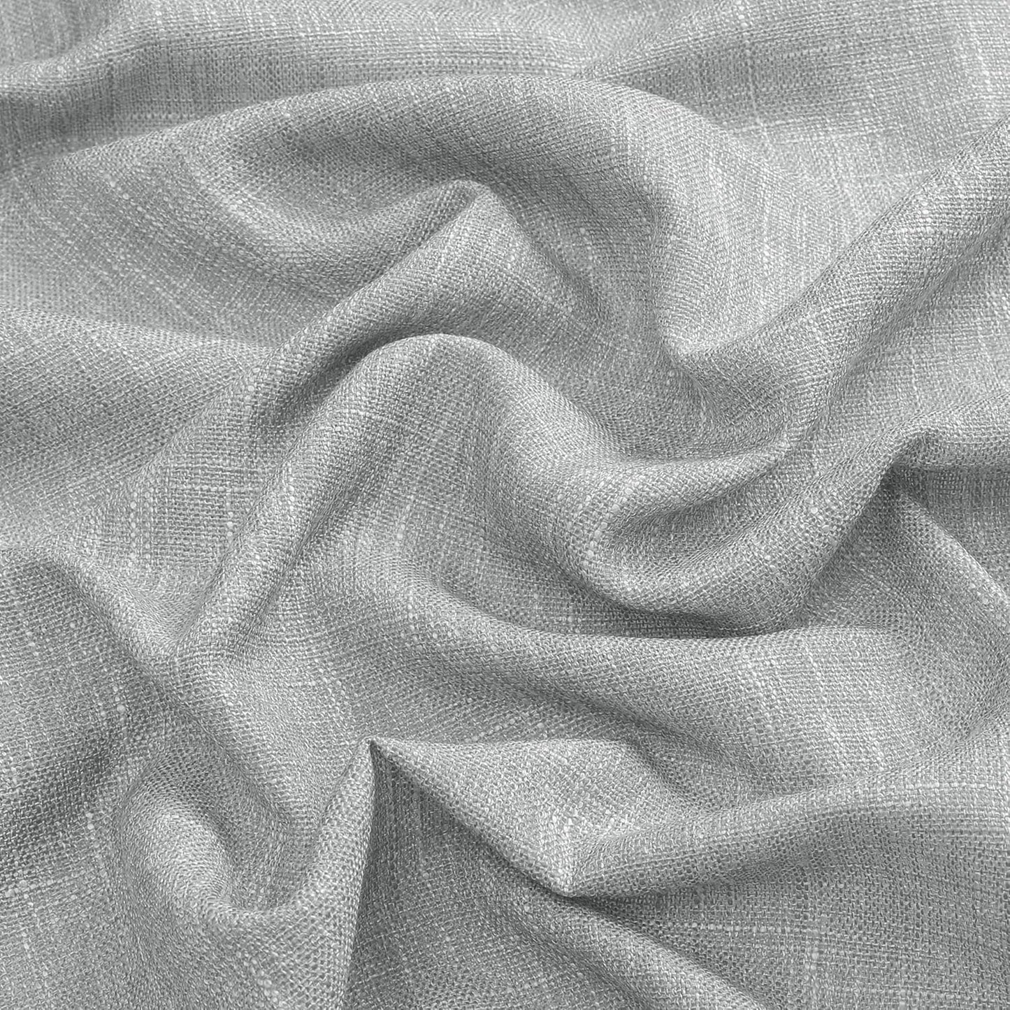 Vision Home Gray Pinch Pleated Semi Sheer Curtains Textured Light Filtering Window Curtains 72 inches for Living Room Bedroom Silver Grey Pinch Pleat Drapes with Hooks Back Tabs 2 Panels 40" Wx72 L